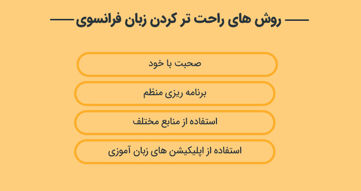 روش های راحت تر کردن زبان فرانسوی