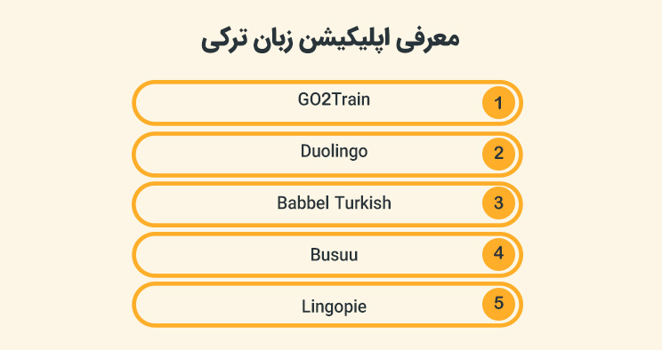 معرفی اپلیکیشن زبان ترکی