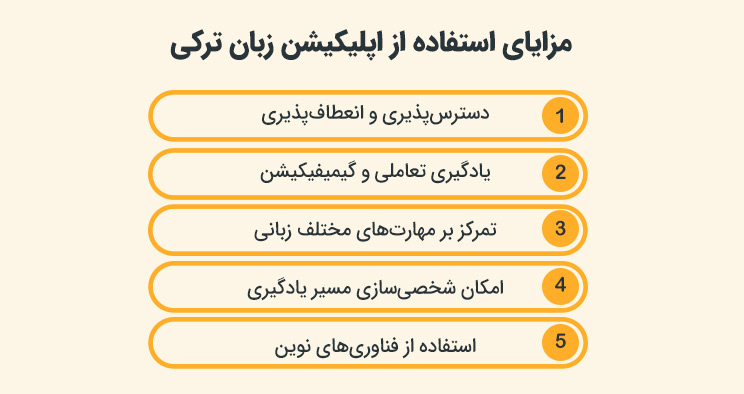 مزایای استفاده از اپلیکیشن زبان ترکی