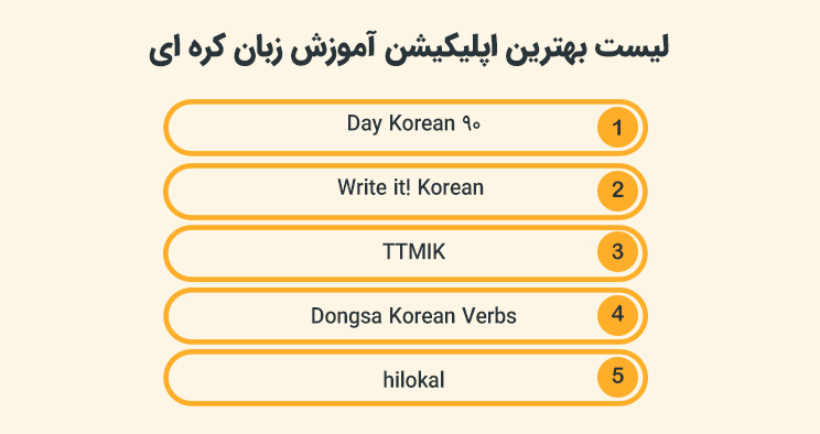 اپلیکیشن زبان کره ای