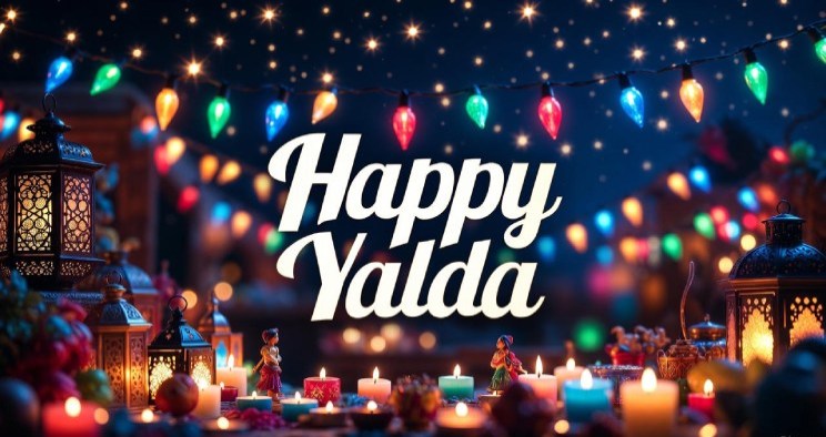 عکس یلدا مبارک به انگلیسی
