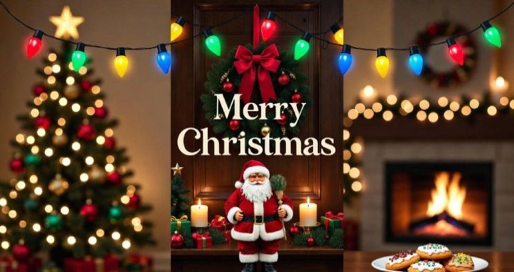 عکس نوشته تبریک کریسمس