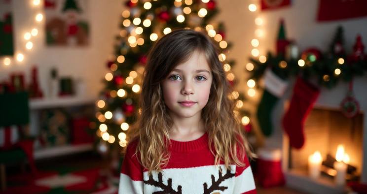 عکس کریسمس دخترانه