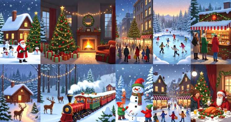 عکس کریسمس کارتونی