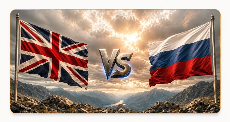 مقایسه زبان انگلیسی و روسی